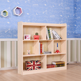 儿童实木书柜松木书架自由组合杉木书橱储物柜置物架简约现代组装