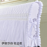伊丽莎白系列 纯色简约床头罩  全棉加棉床头套 纯棉夹棉防尘罩