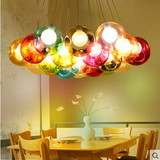 特价 玻璃吊灯彩色北欧led简约创意现代个性单头客厅餐厅卧室灯