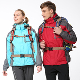 骆驼牌冰雪系列 户外冲锋衣情侣款保暖三合一两件套冬季登山外套