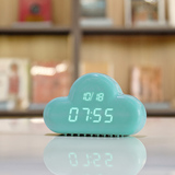 MUID 云朵闹钟 桌面台钟 创意时钟 日期显示贪睡功能 声控闹钟