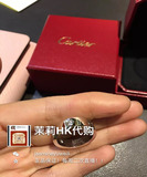 香港代购 Cartier/卡地亚LOVE系列戒指18K金镶嵌3颗 B4032500包邮