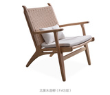 实木椅北欧实木椅北欧时尚休闲藤编躺椅阳台椅会所椅现代设计师椅