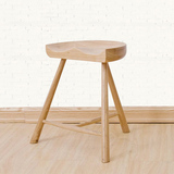 三个木匠 日韩风格吧台椅 白橡木纯实木高低小凳 休闲凳 小凳子