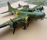 二战战斗机轰炸机飞机模型 一米大号铁皮工艺品装饰摆件店铺摆设