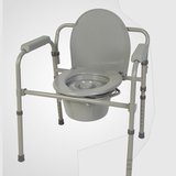 老人坐厕椅座移动马桶大便椅可折叠老年人用坐便椅老人用品便盆