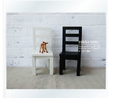 日式ZAKKA杂货 迷你小家具淘宝拍照背景 小道具 原木娃娃椅子