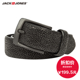 JackJones杰克琼斯男是荔枝纹牛皮商务款针扣腰带皮带E|215177003