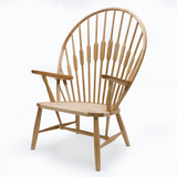 特价北欧现代创意设计师款休闲椅水曲柳实木原木扶手靠背卧室客厅