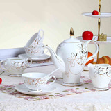 欧式骨瓷咖啡杯套装 创意英式下午茶茶具 陶瓷咖啡杯碟