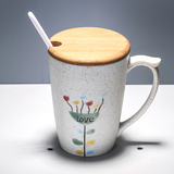 手绘陶瓷杯子 特色马克杯 简约 艺术 咖啡杯 复古创意装饰牛奶杯