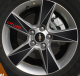 雪佛兰科鲁兹改装专用轮毂贴碳纤维轮胎贴纸个性拉花车贴保护贴