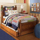 美式儿童床定做实木家具1.2米床1.35米简约田园欧式美式乡村家具
