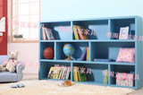 韩式儿童书柜实木书柜书架松木彩色收纳柜新款特价书柜可定制