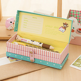 韩国创意文具盒批发 儿童可爱大铅笔盒 小学生笔袋女学习用品