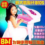 电子琴台式女孩小钢琴玩具可充电3-8岁琴儿童电子琴带麦克风宝宝