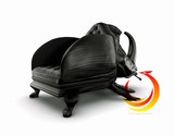 甲壳虫真皮座椅 甲壳虫沙发 商务动物椅 玻璃钢椅 设计师首选艺术