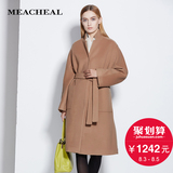 MEACHEAL米茜尔 简约时尚廓形羊毛大衣外套 专柜正品冬季新款女装