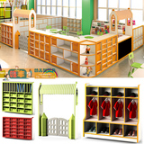 品牌幼儿园城堡组合柜玩具架收纳柜储物架三层柜书架转角柜娃娃家