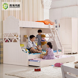 南海鸿崴 韩式床家具儿童床高低床子母床上下床双层床三层组合床