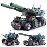 包邮正品拼组装军事模型玩具积木儿童红色警戒苏联天启坦克