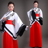 汉服女装古装服装古代演出服新款改良曲裾中国风交领襦裙汉元素