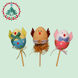 盈浩复活节彩蛋装饰儿童礼物礼品饰品仿真鸡蛋塑料玩具手绘小鸡蛋