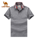CANTORP肯拓普骆驼户外休闲POLO衫夏装男短袖纯色T恤E72003