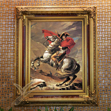 世界名画宫廷人物拿破仑欧式手绘油画酒店会所有框画客厅壁炉装饰