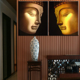 如来佛头像无框画装饰画客厅沙发背景壁画餐厅佛教挂画人物墙画