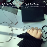 [yami] 孔孝真同款 制作人同款戒指 一套5个925银 珍珠戒指 礼物