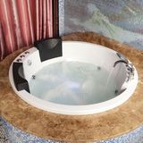 圆形浴缸按摩浴缸独立式双层保温泡澡盆1.8m泡泡浴带恒温游泳池