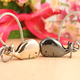 汽车钥匙扣男女可爱创意鲸鱼韩国卡通钥匙圈情侣钥匙链挂件小礼物
