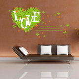 绿色植物花卉墙贴卧室客厅沙发电视背景装饰贴纸壁纸浪漫贴画贴花