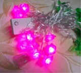 彩色LED 花灯跟绿叶串圣诞灯婚庆装饰元宵节日灯室内外夜景装饰灯