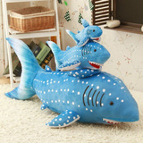 卡通海底世界鲨鱼抱枕靠枕毛绒玩具玩偶布娃娃儿童生日礼物送男友