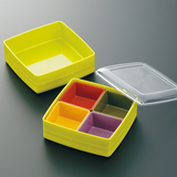 日本进口inomata日式双层便当盒 分隔野餐水果保鲜盒 儿童饭盒