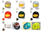 全新正品 乐高赛车摩托车头盔 面罩人仔配件 多色选 2446 2447