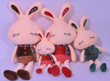 兔子毛绒玩具男孩女孩1-2-3-4-5-6-7岁儿童毛绒布娃娃生日礼物