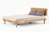 定制纯实木床进口橡木床实木双人床1.5米1.8M北欧宜家简约现代