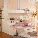 儿童组合床滑梯床上下架床带拖床双层床床子母床多功能高低带护栏