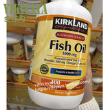 美国代购 Kirkland 柯兰 Fish Oil 深海鱼油软胶囊 1000mg 400粒
