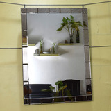佳圣喜方形欧式卫浴镜子浴室镜梳妆镜卫生间装饰镜仿古镜框现货