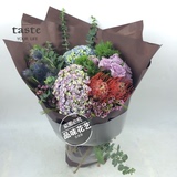鲜花花束韩式花束 杭州同城速递生日礼物送闺蜜爱人进口创意花束