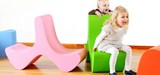 超值新款特价儿童糖果色凳子玩具椅子玻璃钢座椅彩色坐凳休闲椅
