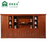 北京油漆文件柜贴皮木质带玻璃门办公文件柜资料柜简约现代书柜