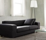 宜家代购 小户型布艺沙发 双人三人客厅办公沙发 可拆洗麻布沙发