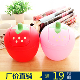 创意潮流可爱草莓迷你桌面垃圾桶韩式甜美摇盖式优质收纳桶