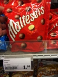 荷兰直邮 2袋 Maltesers麦提莎原味可可脂巧克力 麦丽素175g／袋