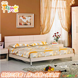 板式1.2/1.5米单双人床简约床+床头柜床垫组合家具双人床床垫套装